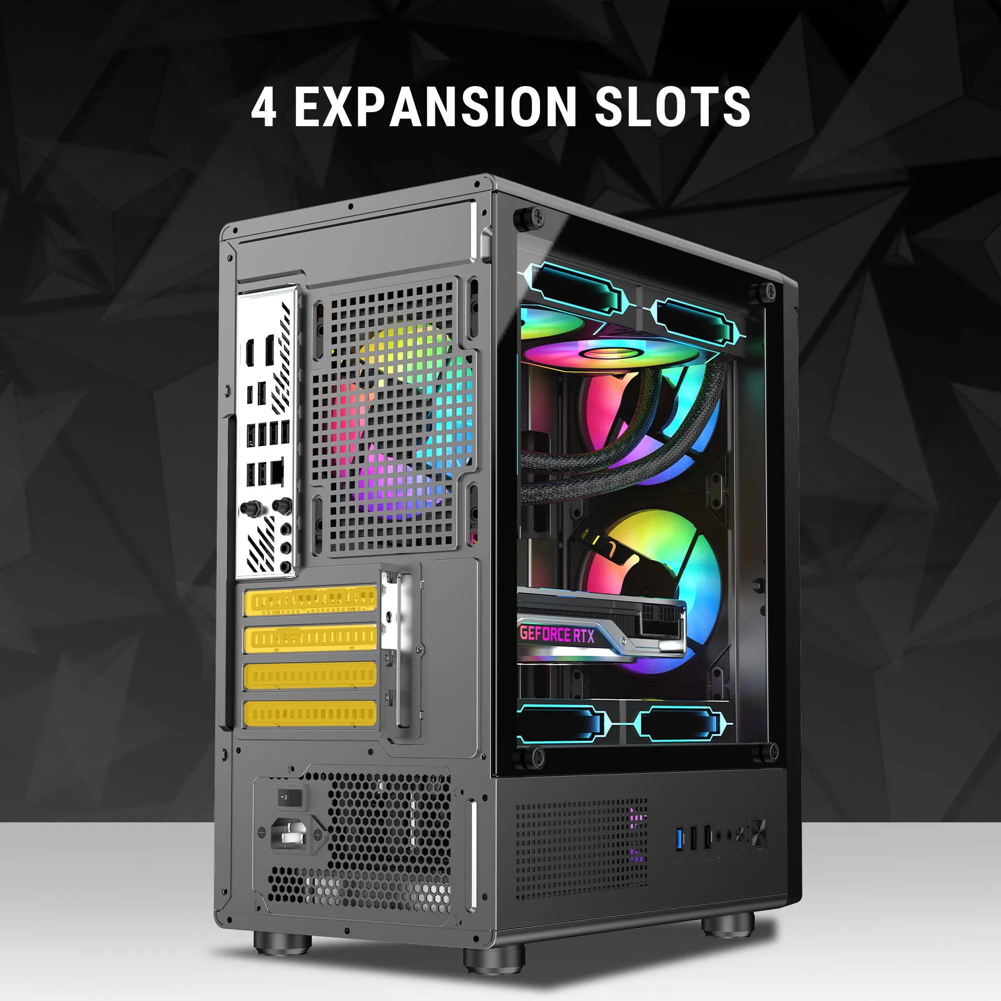 Ant Value Gaming Mid Tower Cabinet (M-ATX/ITX) VM45 view 6